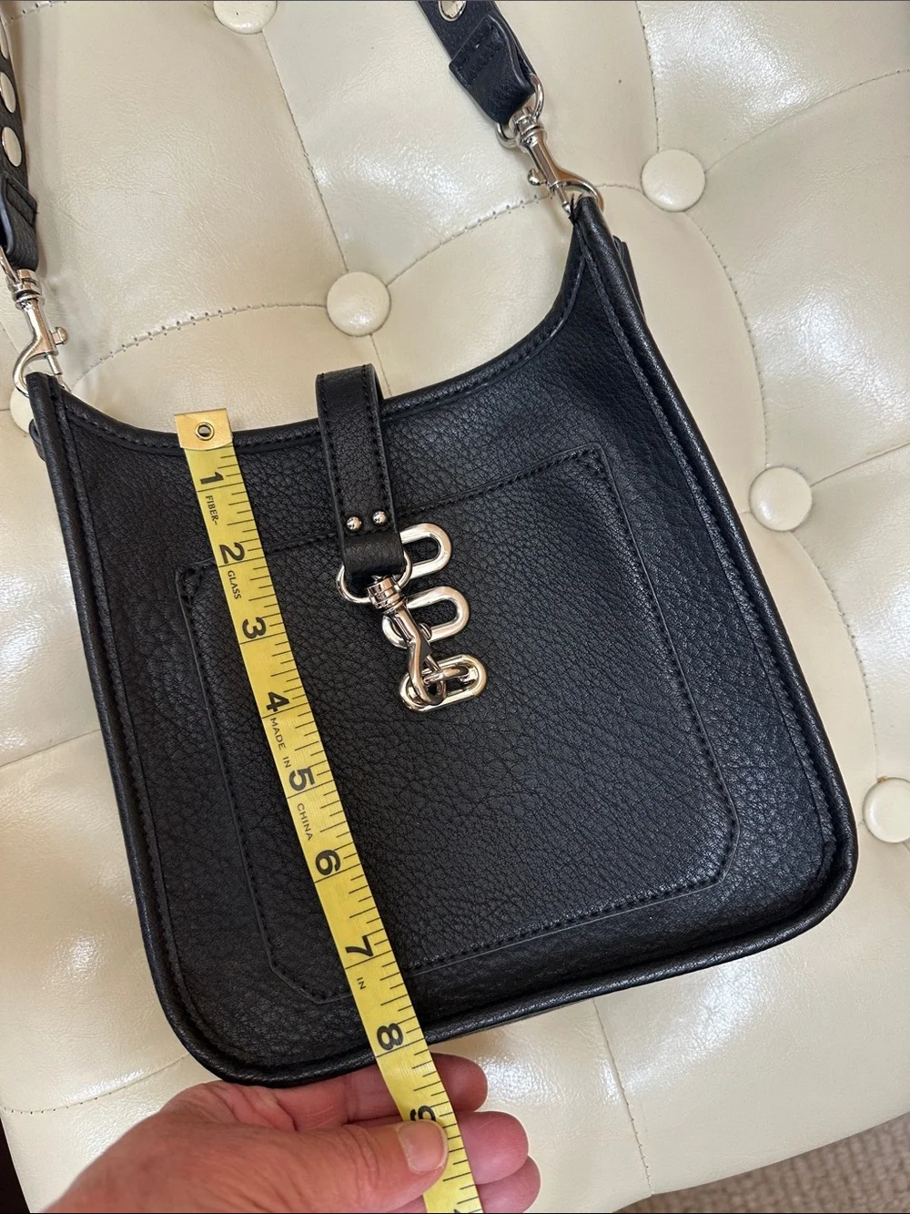 Steve Madden Crossbody Bag with Silver Hardware
